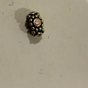 Pandora Silver and Pink Charm